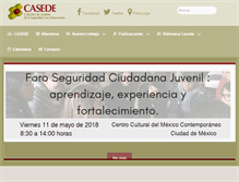 Tablet Screenshot of casede.org